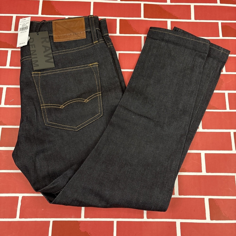 American Eagle Selvedge Jeans Original Taper Mens 30X30 (33X27) NEW NWT